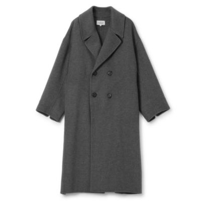 LE GLAZIK（ル グラジック）ウール ダブルブレストコート／グレー 美品 LE GLAZIK(ル グラジック)のREVER DOUBLE－BREASTED COAT通販