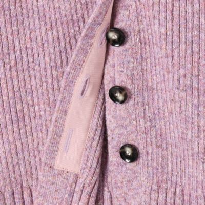 アキラナカ　カーディガン Greer melange knit cardigan BK