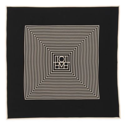 トーテム◆TOTEME◆センターモノグラム シルクスカーフ ロゴ 楽天市場】Toteme トーテム スカーフ SIGNATURE MONOGRAM SILK