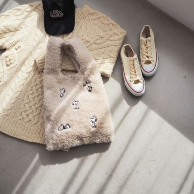 HEMING'S(ヘミングス)の【PEANUTS】ファーショッパートート通販