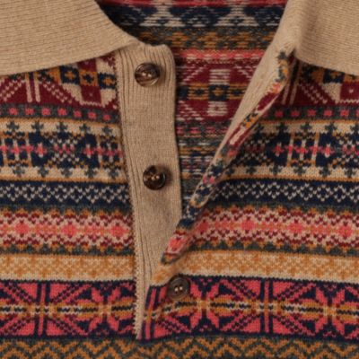 INSCRIRE(アンスクリア)のFairisle Short Polo Sweater通販 | 集英社