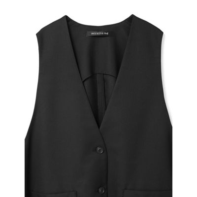 mizuiro ind(ミズイロインド)のディープVネックワイドベスト通販