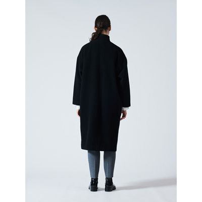 mizuiro ind(ミズイロインド)のウールブレンドスタンドカラーコート