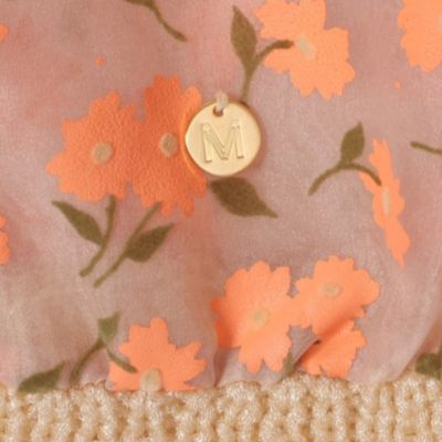 MUVEIL(ミュベール)のフラワーフロッキープリントジップジャケット通販