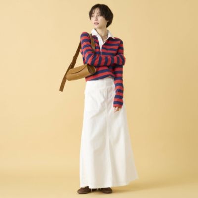 【新品】MADISONBLUE 2026SS新作ラグビーシャツ マディソンブルー MADISONBLUE(マディソンブルー)のSLIM FIT RUGBY SHIRT COTTON BORDER