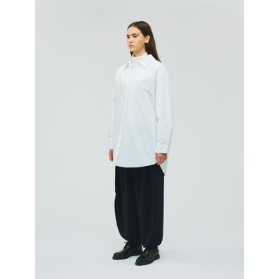 mizuiro ind(ミズイロインド)のワイドパディングシャツジャケット通販