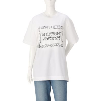 SIMONE ROCHA(シモーネ ロシャ)のPILLOWCASE LOGO PRINT T－SHIRT通販