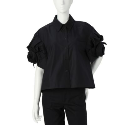 SIMONE ROCHA(シモーネ ロシャ)のCROPPED ROSE PUFF SLEEVE SHIRT通販