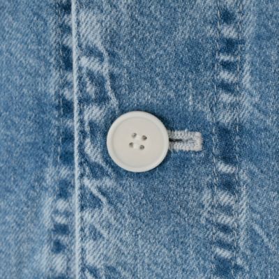 pas de calais(パドカレ)の26SS ナチュラル／ムラ糸デニムジャケット