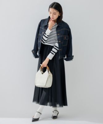 23区DENIMストレッチジャケット 23区 S(ニジュウサンク エス)の【洗える】23区DENIM ストレッチ