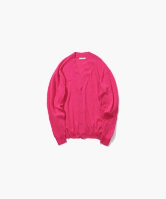 ATON(エイトン)のRECYCLED FRESCA COTTON | Vネックカーディガン通販