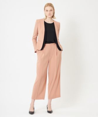 628 新品 BEIGE, ベイジ CINDY ダブルカラージャケット 0 BEIGE，(ベイジ)の【L-size】CINDY / ダブルカラージャケット