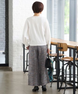 自由区 L(ジユウク エル)の【洗える】ハイカウントパフスリーブ