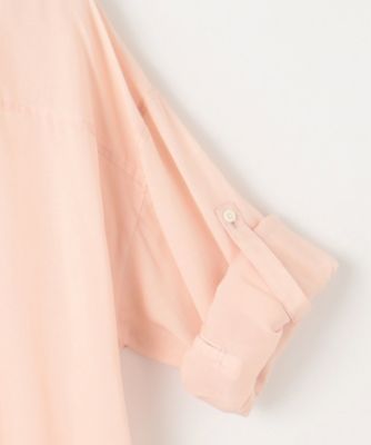 【りんご】自由区　24ss 洗える テンセルリネンシャツワンピース セール】 【洗える】テンセルリネンシャツワンピース （ミニ丈