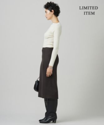 ICB - 【美品】　ICB エクストラファインメリノ ボートネックプルオーバー ICB L(アイシービー エル)の【WEB限定】 エクストラファイン
