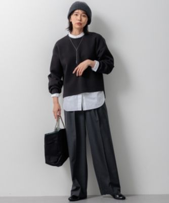 23区S ダンボールジャージーカットソー 洗える】コンフォートダンボールジャージー カットソー / 23区 S