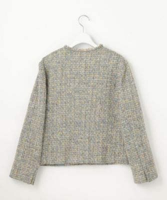 自由区(ジユウク)のラメノットファンシーツイード ジャケット通販