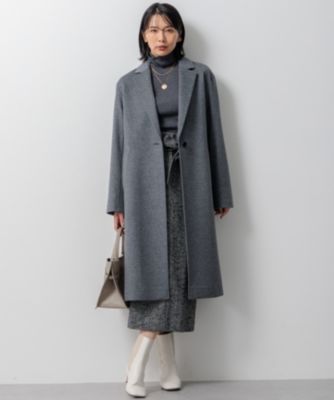 【滝沢眞規子さん着用】ウールカシミヤビーバー チェスター コート 23区(ニジュウサンク)の【滝沢眞規子さん着用】ウールカシミヤ