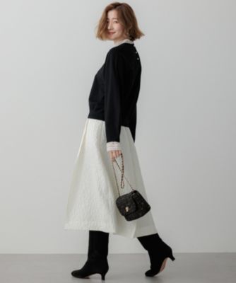 23区 L(ニジュウサンク エル)の【洗える】ヴィスコースストレッチ 23区 L(ニジュウサンク エル)の【洗える】ヴィスコースストレッチ