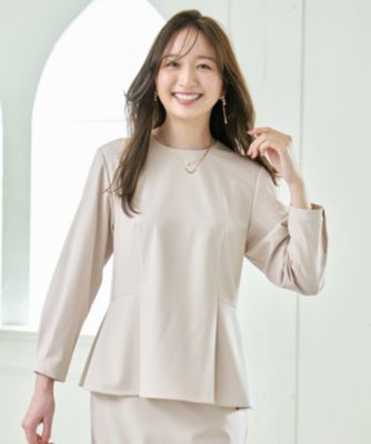 ANY(エニィ)の【ストレッチ/セットアップ可】イージーケアペプラム