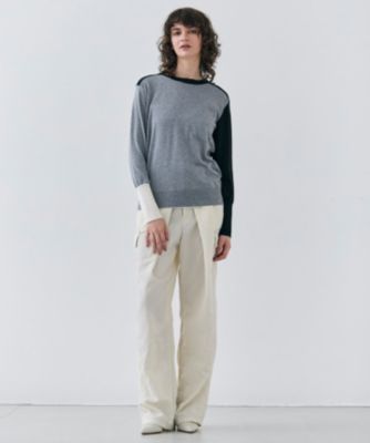 BEIGE, ★BURNET /カラーミックストップス　ベイジ23100円 BEIGE，(ベイジ)の【洗える】BURNET / カラーミックスクルーネック