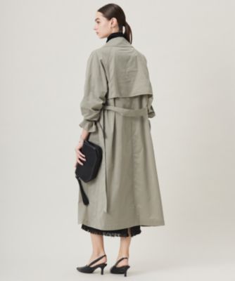 ICB(アイシービー)の【撥水加工】メモリーストレッチタフタ トレンチ