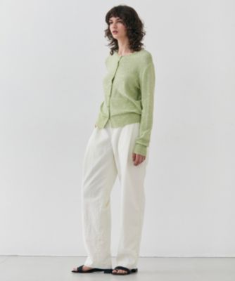 ベイジ 4 【洗える】FENNEL コットンスパンコールカーディガン BEIGE，(ベイジ)の【洗える】FENNEL / コットンスパンコール