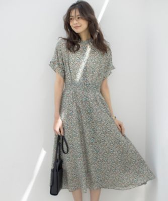 組曲(クミキョク)のミニフラワープリント ワンピース通販