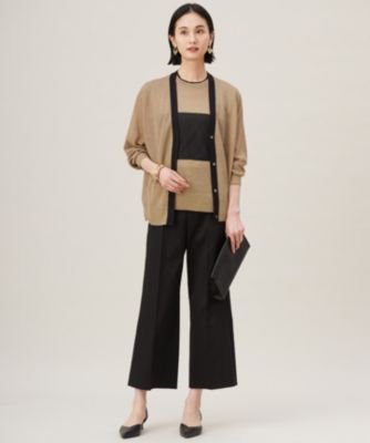 新品！大きいサイズ 自由区 ジユウク カーディガン 46 ウォッシャブル 自由区(ジユウク)の【アンサンブル対応・洗える】ラメシアー