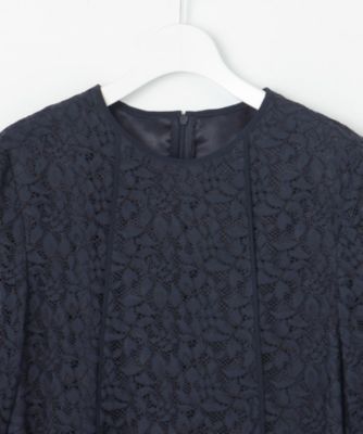 自由区(ジユウク)の【洗える】フラワーリーフコードレース ワンピース