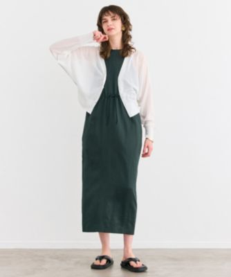 BEIGE, ベイジ ウォッシャブルリネンアメスリロングワンピース BEIGE，(ベイジ)の【洗える】BERGAMOT / ウォッシャブルリネン