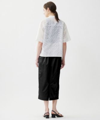 ICB(アイシービー)の【洗える】ゼブラシアーJQ クロップドシャツ