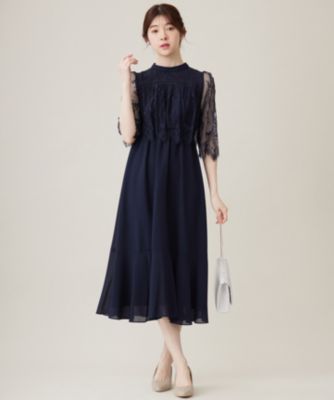 ANY SIS(エニィスィス)の【洗える】レーシーケープ ドレス通販
