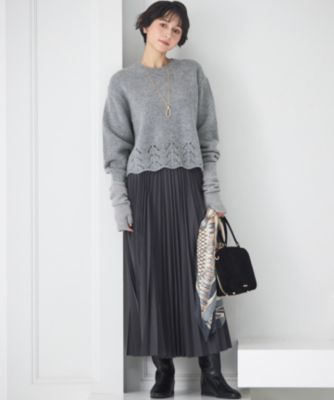 23区(ニジュウサンク)の【見上愛さん着用/洗える】ピュアカシミヤ