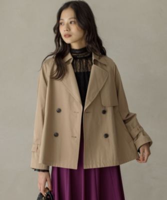 組曲(クミキョク)のタイプライターショート トレンチコート通販