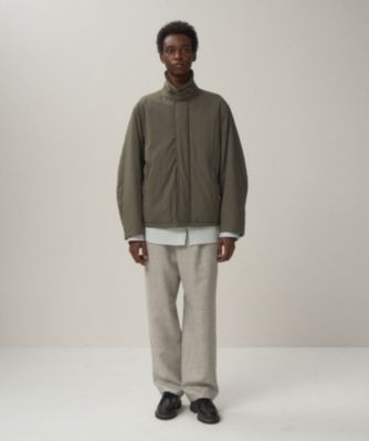 エイトン25AWマットエアリーナイロンウールパデッドハリントンジャケットサイズ6 MAT AIRY NYLON | WOOL PADDED HARRINGTON JACKET – ATON | エイトン