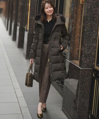 【美品】23区 ウール 切り替え ダウンコート ボリュームカラー 上品 オフィス 23区｜ウールリバー スタンドカラーコート | Rakuten Fashion(楽天