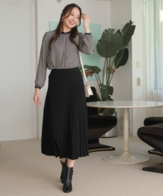 いっちゃん♡エメイン フレアスカート＋スパンコールニット Louere（ルエレ） スカート スパンコールマーメイドニットスカート