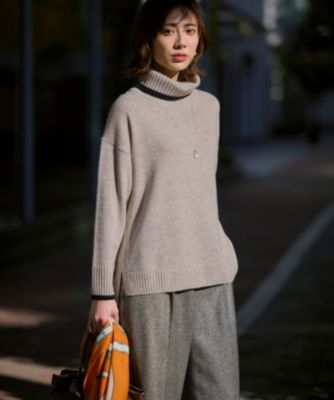 23区(ニジュウサンク)の【FUDGE掲載/洗える】ウールカシミヤ コンビ