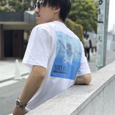 【boohoo】 ニルヴァーナ ライセンスプリント Tシャツ boohoo NIRVANA ニルヴァーナ ライセンス Tシャツ BLACK (boohoo