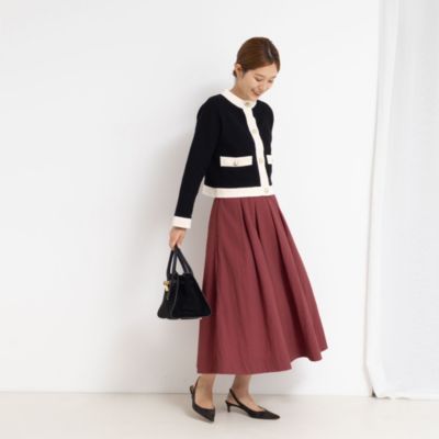 NOLLEY'S(ノーリーズ)のウォッシャブルバルキータフタタックスカート