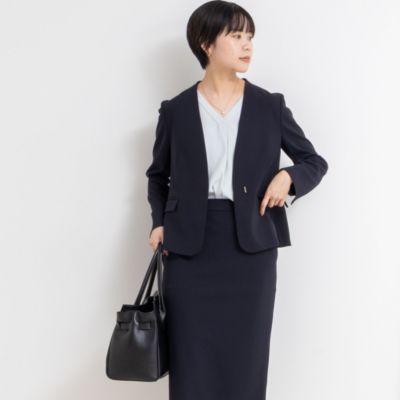 極美品♡ノーリーズソフィ セットアップ パンツスーツ ノーカラー 濃紺 36/S オンラインファッション - 極美品♡ノーリーズソフィ