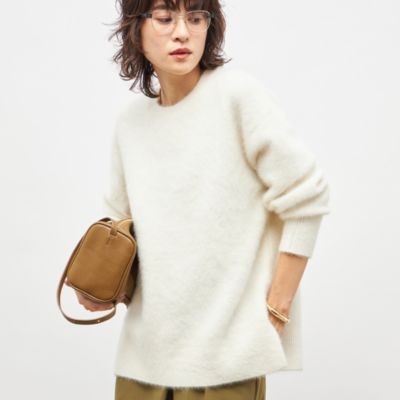 NOLLEY'S sophi(ノーリーズソフィー)のカシミヤ混ヘアリークルーネック