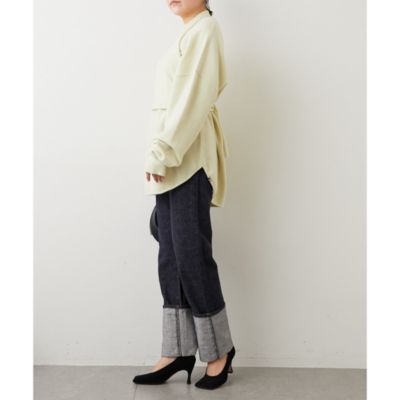 トップス OVY x GHbM REVERSIBLE CASHMERE Whim Gazette(ウィム ガゼット)の【extreme cashmere】チューブトップ