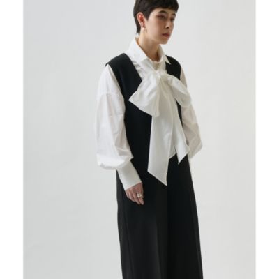 新品未使用　Whim Gazette　コットンシフォンノースリーブコンビネゾン 新品未使用 Whim Gazette コットンシフォンノースリーブ
