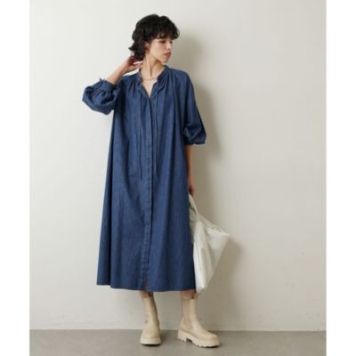 ウィムガゼット　ロングワンピース Whim Gazette(ウィム ガゼット)｜Vガゼットワンピース/ブラック の