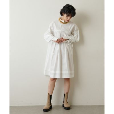 whim gazette タックボリュームワンピース Whim Gazette(ウィム ガゼット)のタックボリュームワンピース