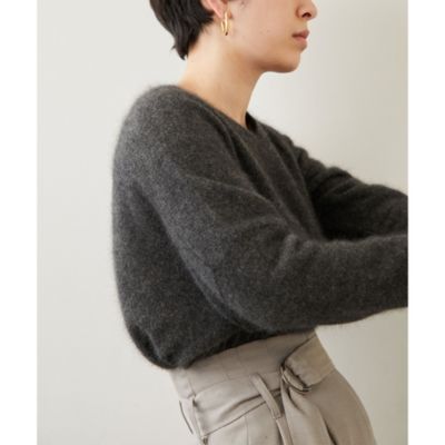 Whim Gazette(ウィム ガゼット)のファーVネックプルオーバー通販