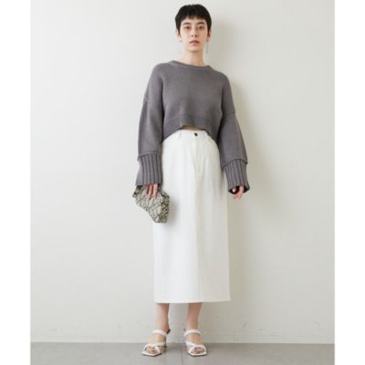 Whim Gazette(ウィム ガゼット)の【THE PAUSE】クロップドニット