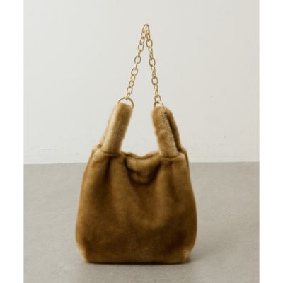 Whim Gazette(ウィム ガゼット)の【a point】フェイクファーバッグ通販